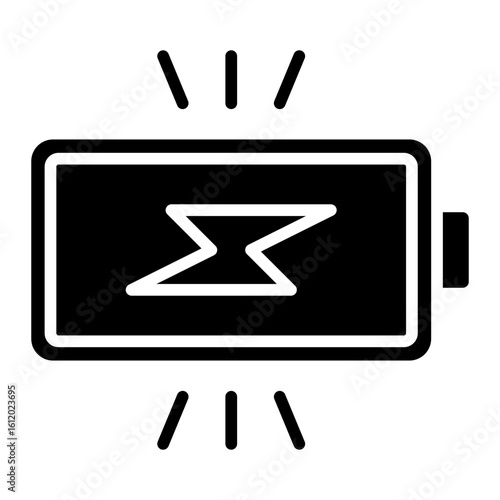 Charging Battery line icon