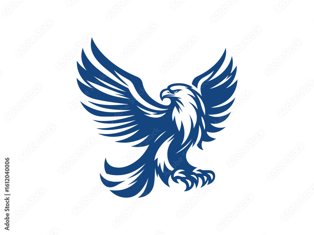 Fototapeta premium vector illustration of a eagle silhouette