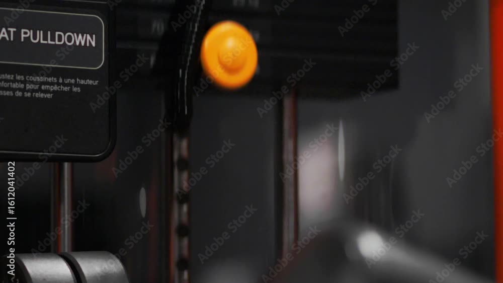 Close-up of gym workout