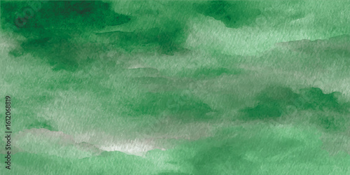 Vibrant watercolor sunset blending shades . aquarelle colorful stains on paper