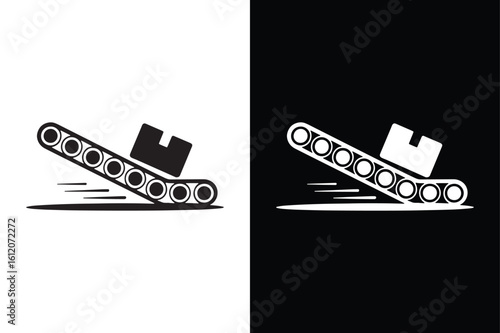Logistics icon isolated vector icon illustration on white background.