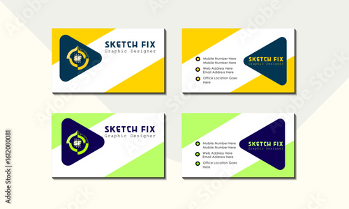 simple minimal business card for print 