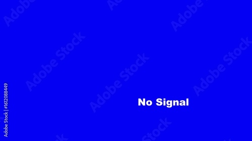 TV screen displays no signal animation
