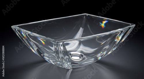 Clear Rectangular Bowl