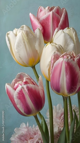colorful tulips