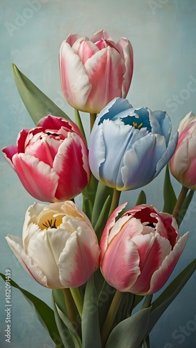colorful tulips