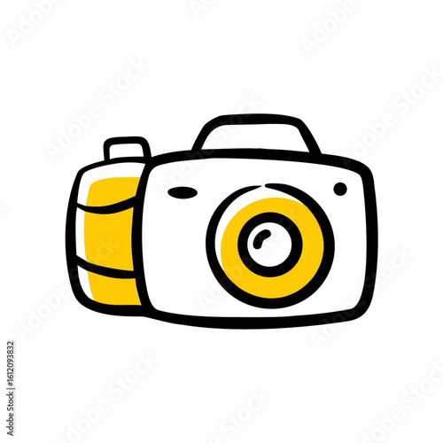 Camera Icon – Travel Photography Flat Style
