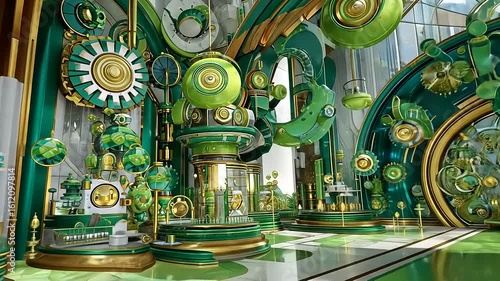 Emerald City's Magnificent Machine Room: A Whimsical Digital Creation