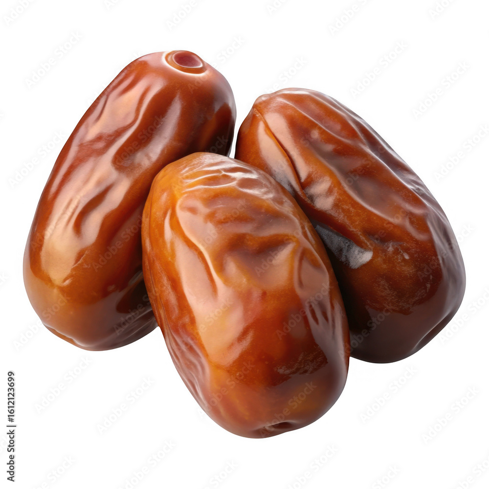 Obraz premium 3d dates isolated on transparent background