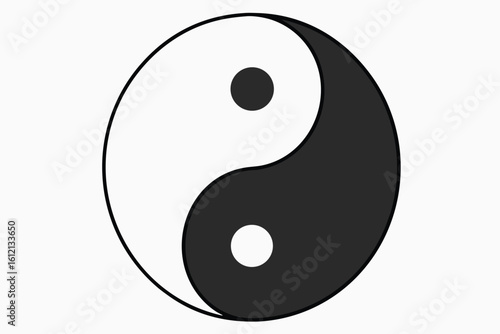 The Yin and Yang Symbol Representation of Duality Harmony and Interconnectedness Showing the Balance of Opposites