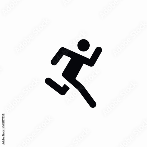 fast athlete race icon sign vector