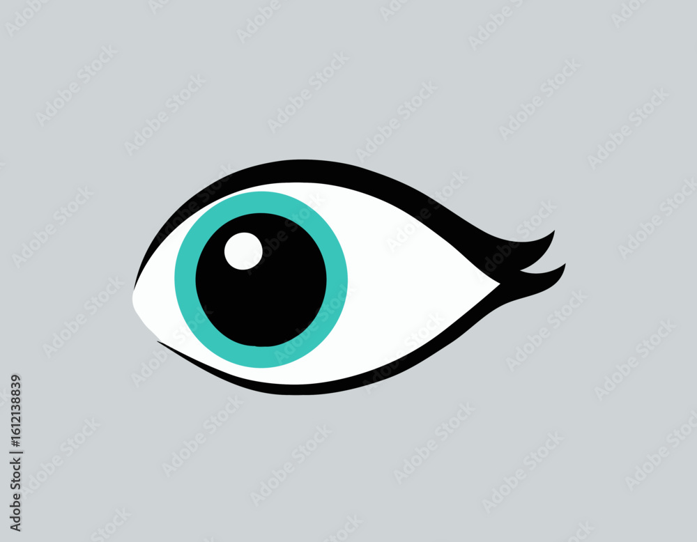 Minimal Human Eye Vector – Clean Flat Style Illustration Minimal Human Eye Vector – Clean Flat Style Illustration