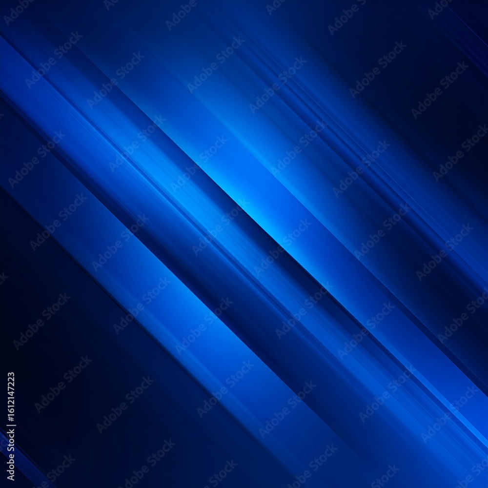 Fototapeta premium Abstract blue diagonal lines background
