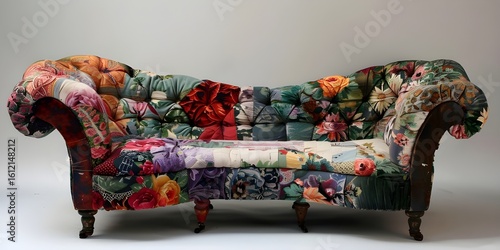 white Living Room with A colorful Couch Background
