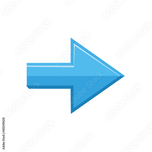 Free Download Simple blue arrow points right on black background illustration directional symbol sign navigation guide direction indication - GFXLoad