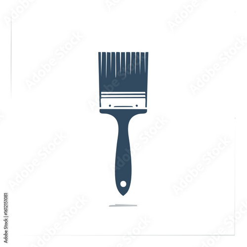 Paint brush illustration home improvement tool craft painting design isolated backdrop