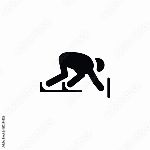 race begin icon sign vector