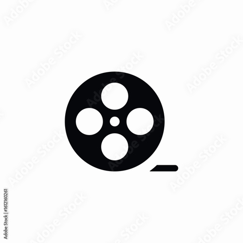 roll film icon sign vector