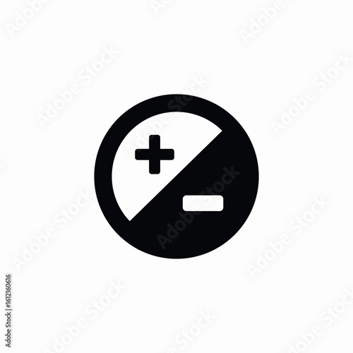 saturaton adjustment settings icon sign vector