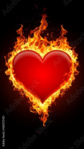 Burning heart