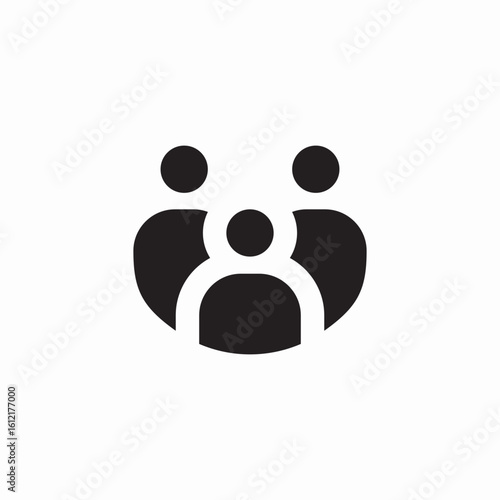 group contacts icon sign vector