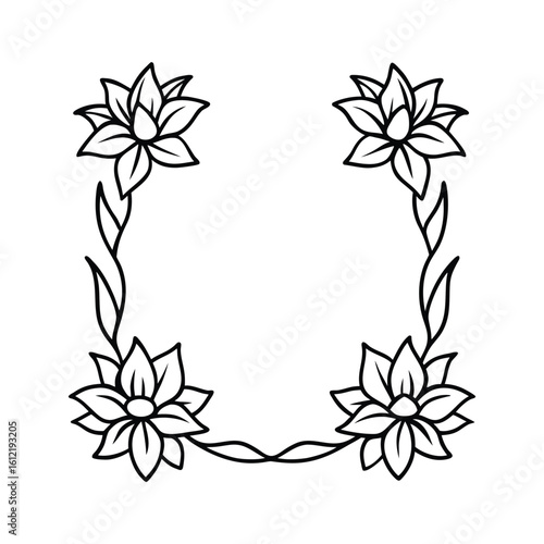 flowers coloring page