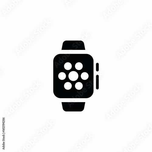 smart watch menu icon sign vector