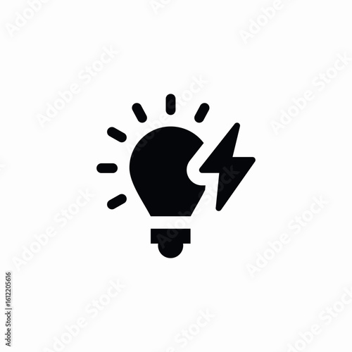innovation electricity icon sign vector