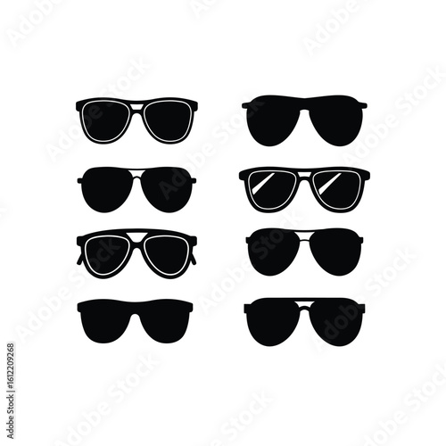 Sunglasses Silhouette Vector Bundle