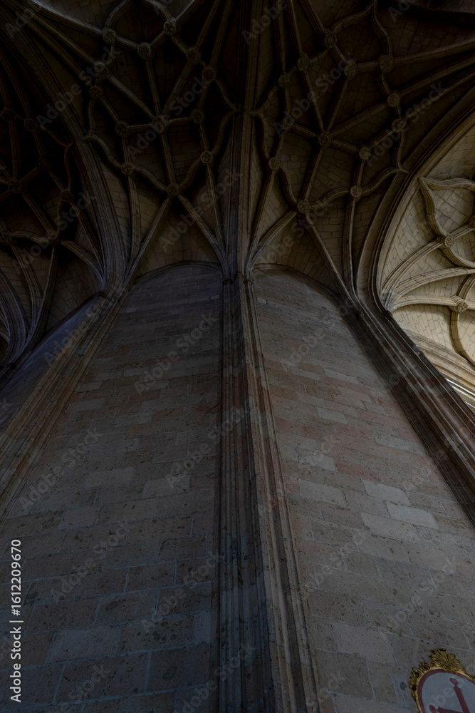 Naklejka premium Intricate Gothic Architecture in Segovia, Spain