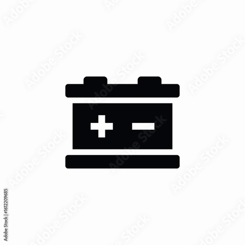 vehicle car battery icon sign vector