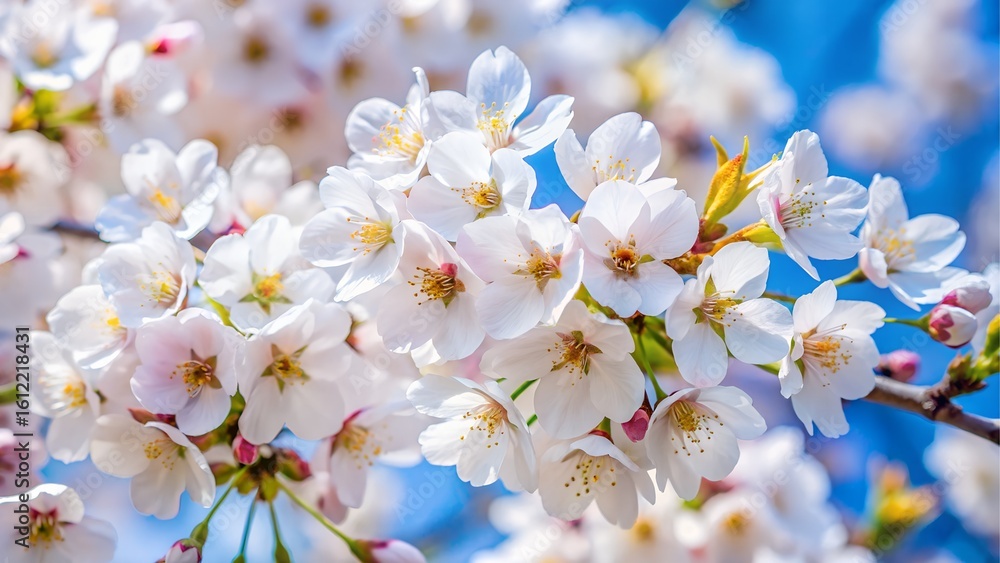 Fototapeta premium Delicate cherry blossoms in bloom