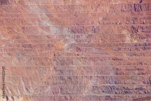 Benches terraces in Tom Price Mine, Western Australia