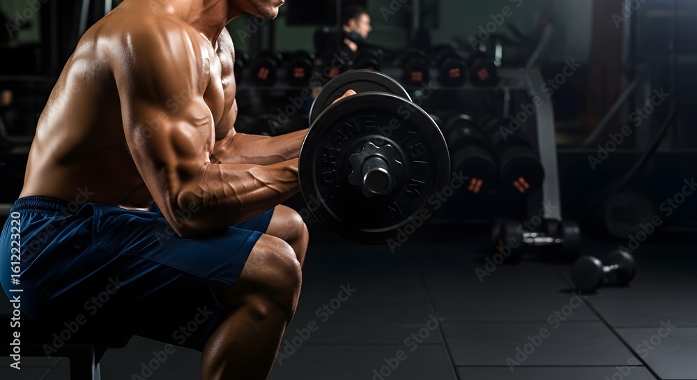 Muscle man barbell curl workout gym fitness training exercise bodybuilding strong biceps weightlifting powerlifting Muscle man barbell curl workout gym fitness training exercise bodybuilding strong biceps weightlifting powerlifting