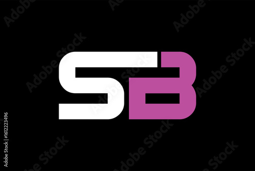 SB OR BS initial letter logo for any business, community, brand, club.