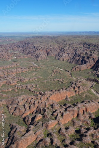 Aerial view of the Bungle Bungles in Purnululu National Park, Western Australia