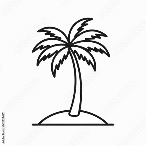minimal-outline-palm-tree-icon-outline-vector-icon