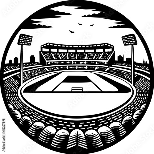 Cricket Stadium, Outdoor Sports Arena, Cricket Match, Stadium View