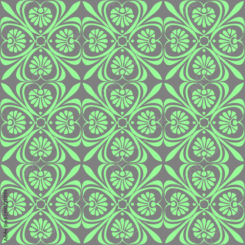 Wallpaper Mural simple seamless abstract gray green pattern, texture Torontodigital.ca