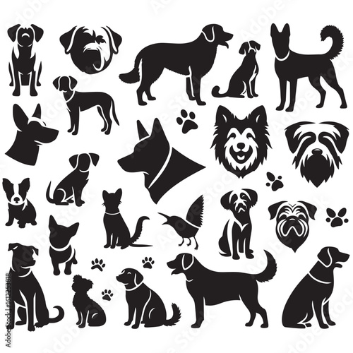"Silhouette of a Standing Dog – Vector Illustration"

"Black Dog Silhouette Isolated on White Background"

"Minimalist Dog Silhouette – Pet Animal Vector Design"

"Side View of a Dog in Silhouette Sty