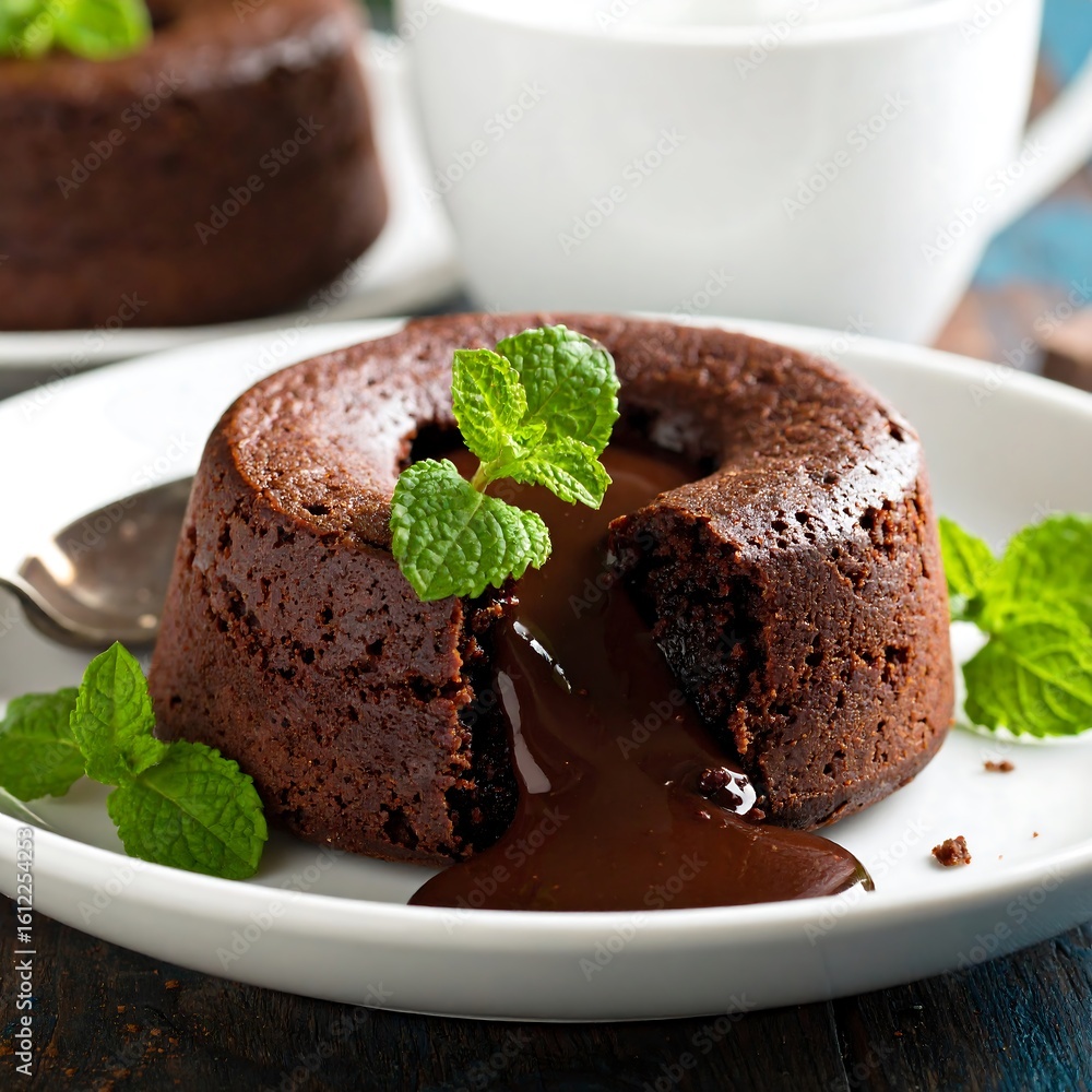 Chocolate Lava Cake with Mint Chocolate Lava Cake with Mint