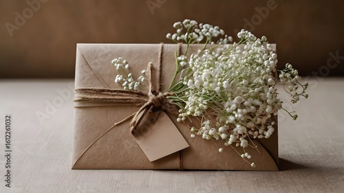Delicate Gift Wrapping with Baby's Breath