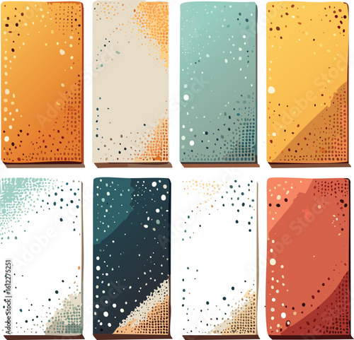 set of abstract backgrounds