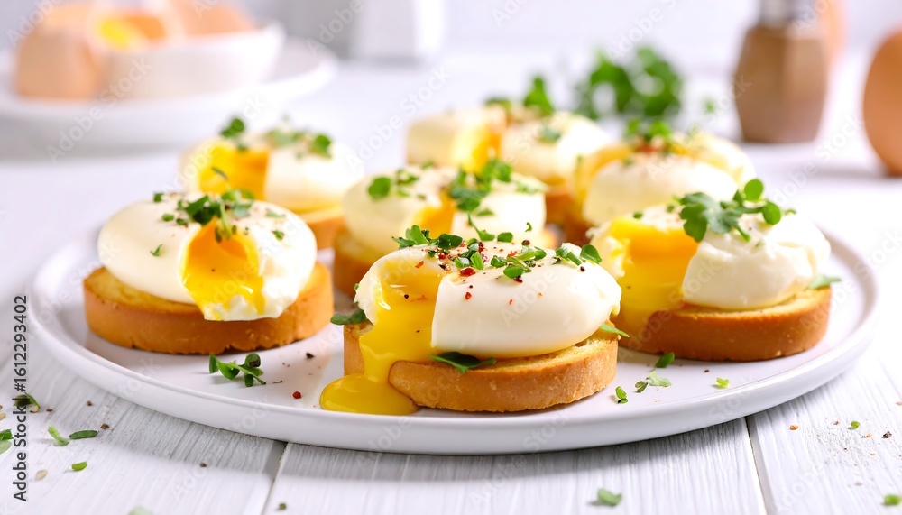 Poached eggs on toast Poached eggs on toast
