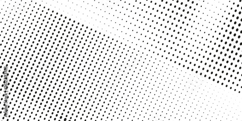 grunge Halftone white and black dots pattern and black gradient grunge texture background. Dotted line comic sport style vector illustration