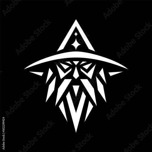 Unique Wizard Character Logo Design