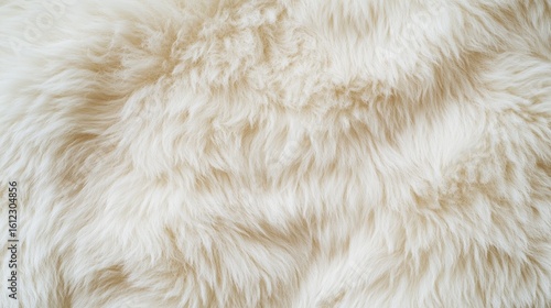 Soft, white, fluffy fur texture