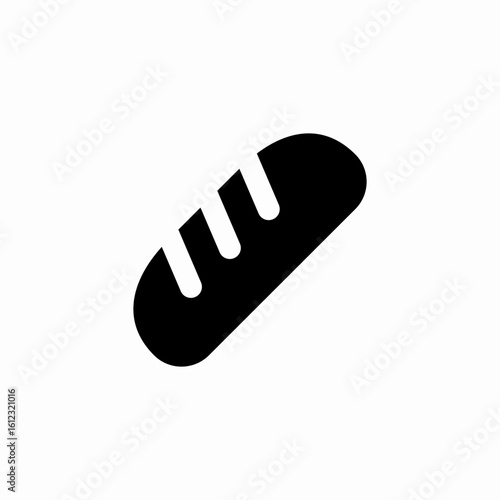 fresh bread icon sign vector