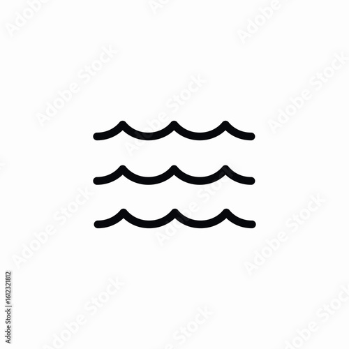 humidity waves icon sign vector