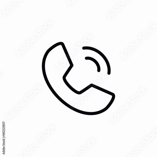landline call icon sign vector